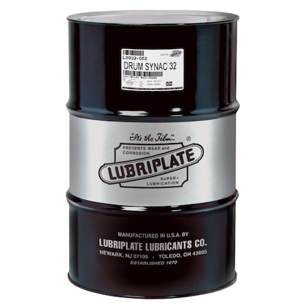 Lubriplate Synac-32, Drum, Diester Synthetic Air Compressor Fluid, Iso-32 L0932-062